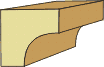 1-1/2 x 1-1/2 COVE MOLDING