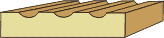 11/16 X 3-1/4 Fluted Casing