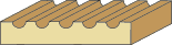 5/8 X 3-1/4 Fluted Casing