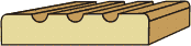 3/4 X 3-1/2 Fluted Casing