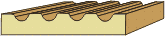 9/16 X 3-1/4 Fluted Casing