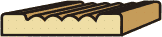 5/8 x 3-1/4 Beaded / Reeded Casing