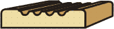 3/4 X 3 1/4 Fluted Casing
