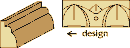 9/16 X 3/4 Decorative Plant On