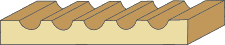 11/16 X 5-1/4 Fluted Casing