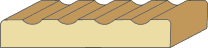 3/4 X 4-3/4 Fluted Casing
