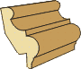 5/8 X 1-15/16 Panel Mold (1/2" Rabbet)