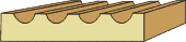 5/8 X 3-1/2 Fluted Casing