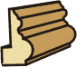 7/8 X 1-5/8 PANEL MOLD ALDER