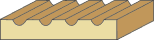 5/8 X 3-1/4 Fluted Casing