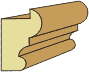1-1/16 X 1-5/8 Rabbeted Panel Mold