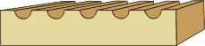 1-1/16 X 5-1/4 Fluted Casing