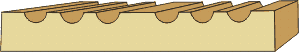 1-1/8 X 7-1/4 Casing (Fluted)