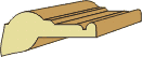 1-1/8 X 2-1/2 PANEL MOLD (1/2" NOTCH, CHERRY SPLICE)
