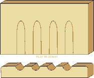 11/16 X 5-1/4 Fluted Pilaster