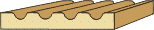 7/16 X 3-3/16 Fluted Casing