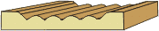 9/16 X 3-9/16 Casing (reeded)