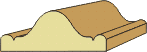 1-1/16X2-3/4 Chair Rail (Pine/spliced)