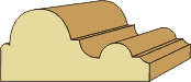 1-3/4 x 3-1/2 Chair Rail