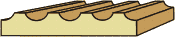 5/8 X 3-1/2 Fluted Casing