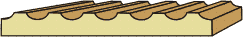 5/8 X 5-1/2 Fluted Casing