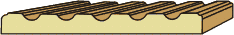 9/16 X 5-1/4 Fluted Casing