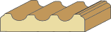 5/8 X 3-1/4 Fluted Casing