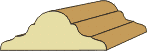 1-1/16 X 2-3/4 Chair Rail