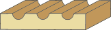 5/8 X 3 Fluted Casing