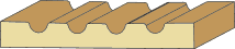 11/16 X 5 Fluted Casing