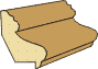 1-1/16 X 1-1/2 RABETTED PANEL MOLD (1/2 RABBET)