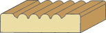 3/4 X 3-1/4 Reeded Casing