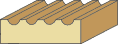 11/16 X 2-1/4 Fluted Casing