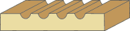 11/16 X 4-1/4 Fluted Casing