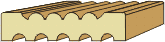 3/4 X 3-1/4 Fluted Casing