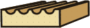 5/8 X 2-3/16 Fluted Casing