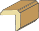 1-1/8 X 1-1/8 Corner Mold (12' max length)