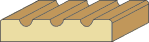 5/8 X 3-1/4 Fluted Casing