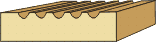 3/4 X 3 Fluted Casing