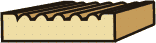 3/4 X 3 Reeded Casing (Poplar Splice)