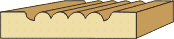 3/4 X 3-1/2 Reeded Casing