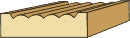 5/8 x 2-1/4 Reeded Casing