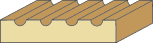 5/8 X 3-1/4 Fluted Casing