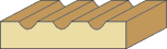 11/16 X 3-1/4 Fluted Casing