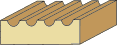 11/16 X 2-1/4 Fluted Casing