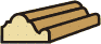 3/4 x 1-3/4 BASE CAP (pine)