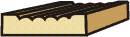 1/2 X 2-1/4 FLUTED CASING (PINE)