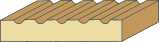 5/8 X 3-3/8 Fluted Casing