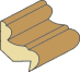 1 X 1-i/4 Rabbeted Panel Mold