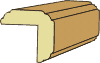 2.25" x 2.25" flexible outside corner molding (11' max length)